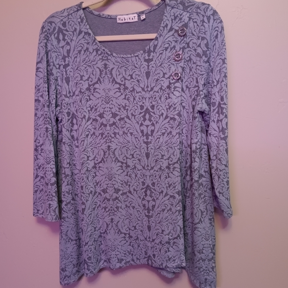 Habitat textured comfort stretch knit top  S